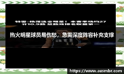 热火明星球员易伤愁，急需深度阵容补充支撑