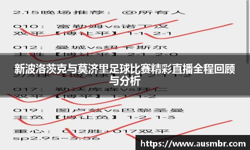 新波洛茨克与莫济里足球比赛精彩直播全程回顾与分析
